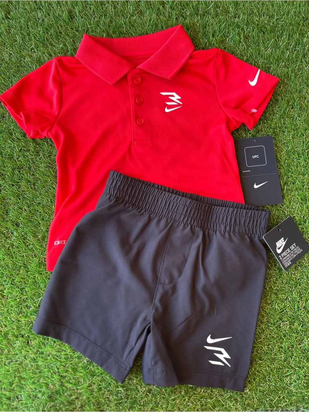 ❤️🖤 Nike Dri-FIT 2-Piece Polo & Shorts Set | 12 Months | Brand New With Tags